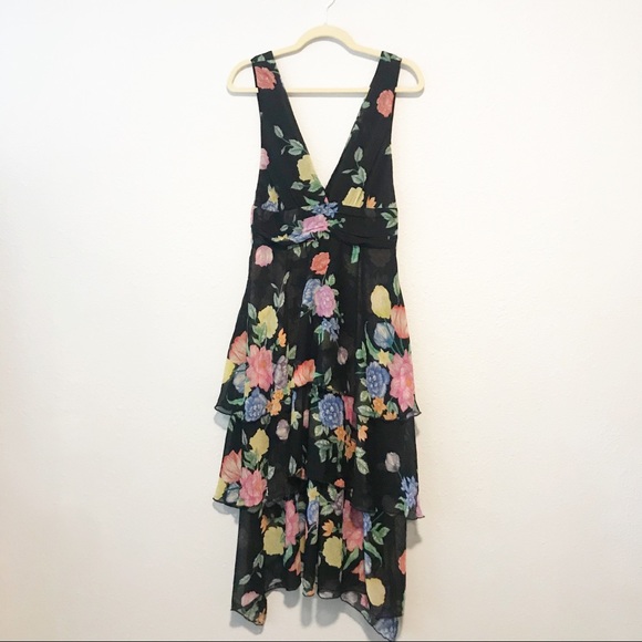 Topshop Freida Floral Pinafore Maxi Dress tiered - Picture 6 of 12